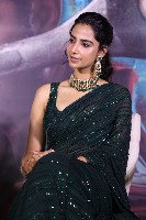 Meenakshi Chaudhary Black Saree Photos